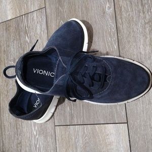 Vionic blue suede sneakers. Size 9